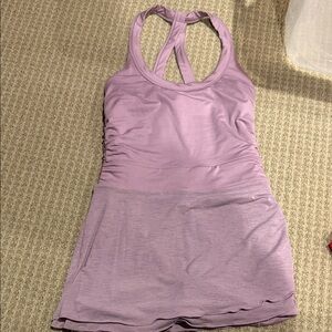 Women's Purple Racerback fitted dress